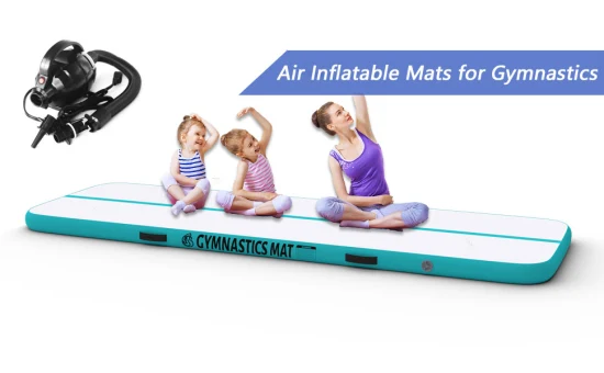 Customized Size Drop Stitch PVC Air Floor Track Tumbling Yoga Mat Air Tumble Track Mat Gymnastic Air Track for Training